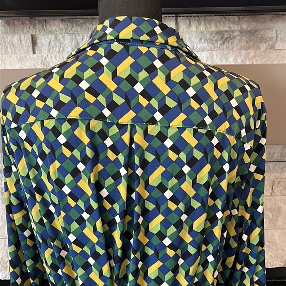 London Times Longsleeve Geometric Dress size 16 - Picture 13 of 16